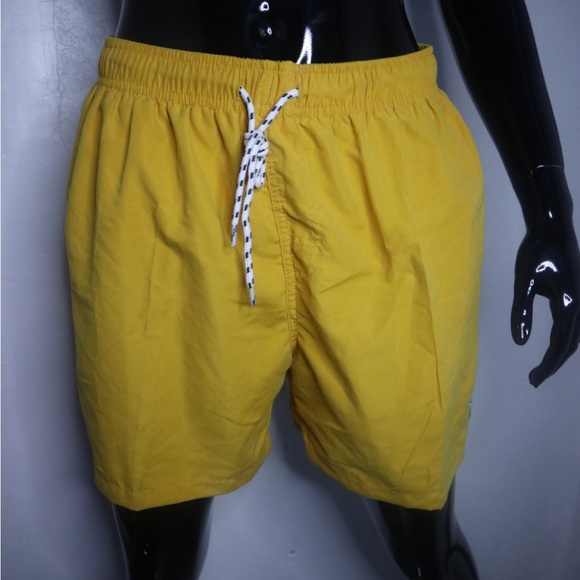 Panama Jack Yellow Swim Trunks Elastic Waistband - Picture 1 of 3